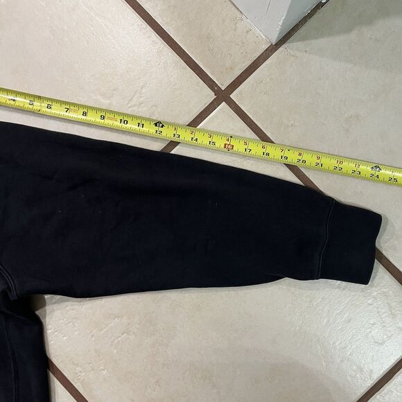 Nike Hoodie Mens Large Sweatshirt Pullover Black Athleisure Streetwear Swoosh - Picture 6 of 11